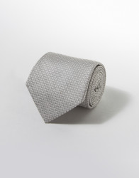 Patrick Hellmann Collection Gray-Silver 100% Silk Tie thumbnail
